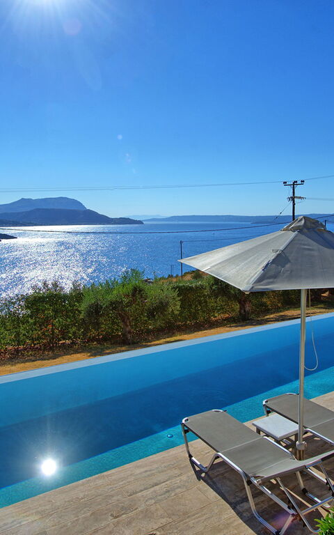 Villa Bluewhite: basseng, Hage, Sommer, Utendørs, Visningar