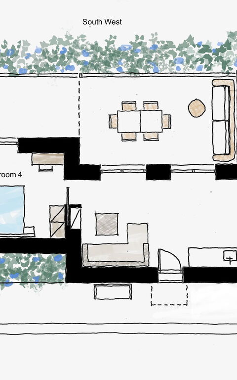 Villa Bluewhite: Planimetría