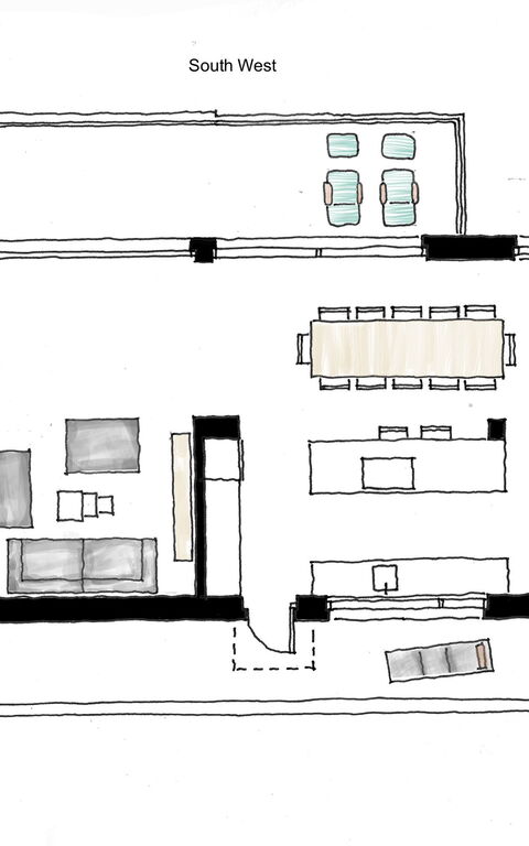 Villa Bluewhite: Planimetría