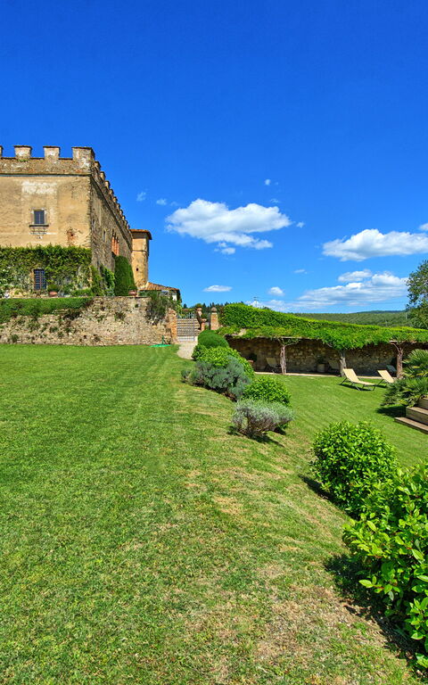 Villa Paneretta: basseng, Hage, Sommer, Utendørs
