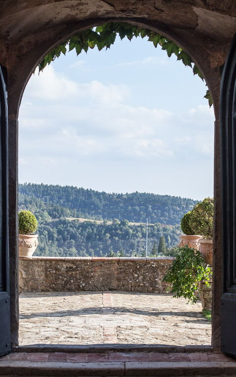 Villa Paneretta: Hage, Utendørs