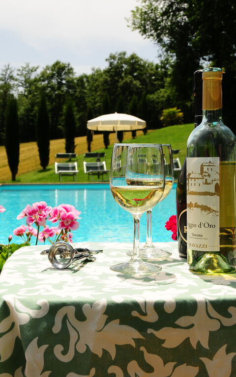 Casale Chieteno: basseng, Hage