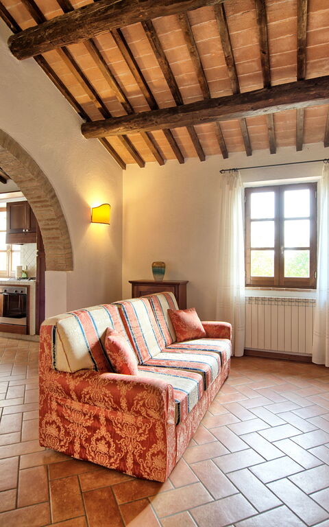 Casale Chieteno: Kjøkken, Stue