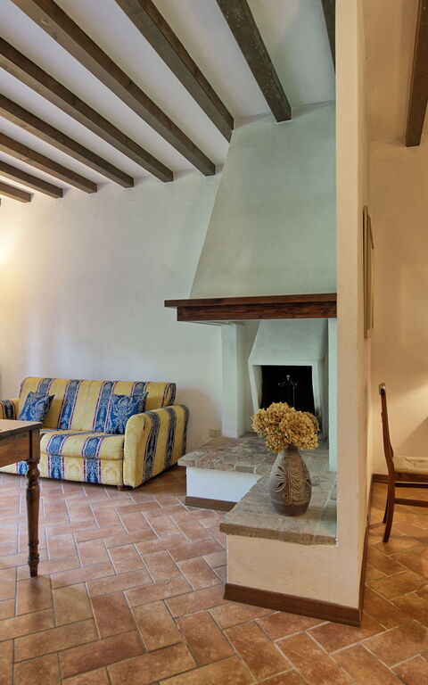 Casale Chieteno: soverom, Stue