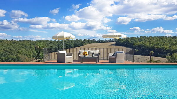 Casale Chieteno: basseng, Hage, Sommer, Utendørs, Visningar