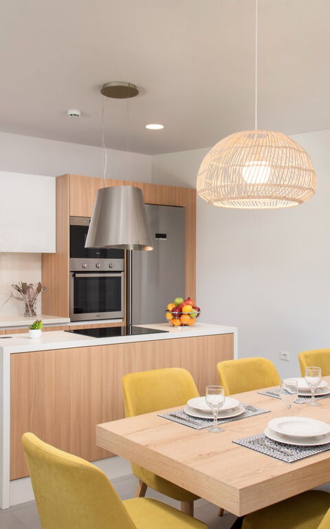 Villa Ampela: Kjøkken, Lunsjrom