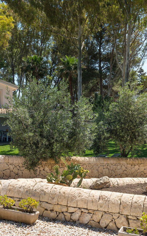 Marinella Punta Milocca: Hage, Utendørs