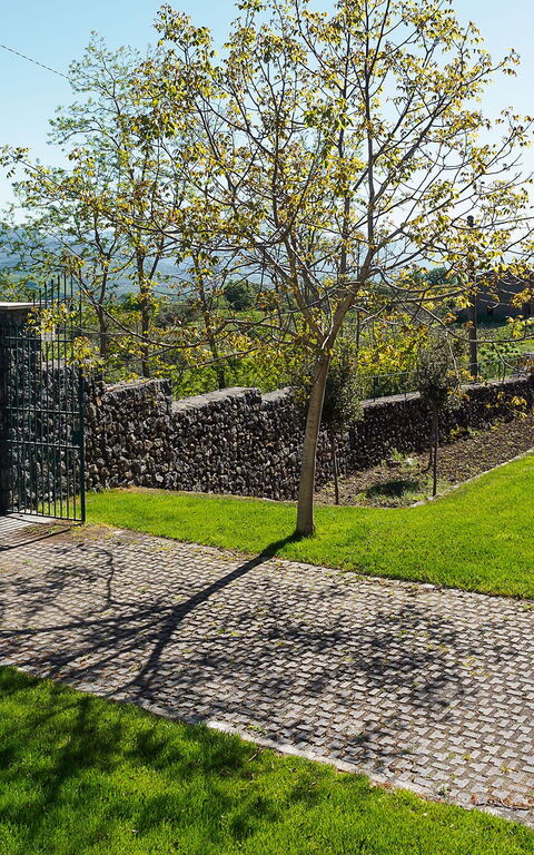 Villa Nerello: Hovedinngang, Utendørs