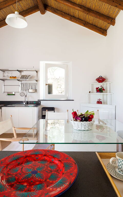 Villa Nerello: Kjøkken, Lunsjrom