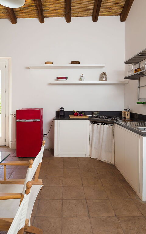 Villa Nerello: Kjøkken, Lunsjrom