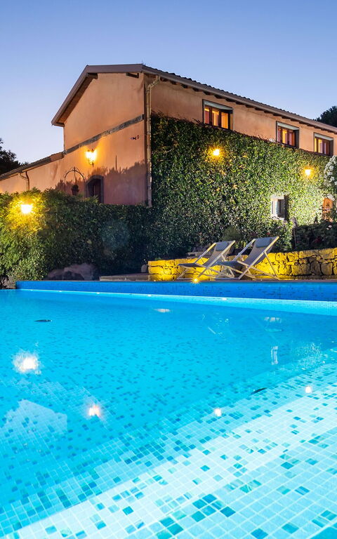 Villa Palmento Rosa: basseng, Utendørs