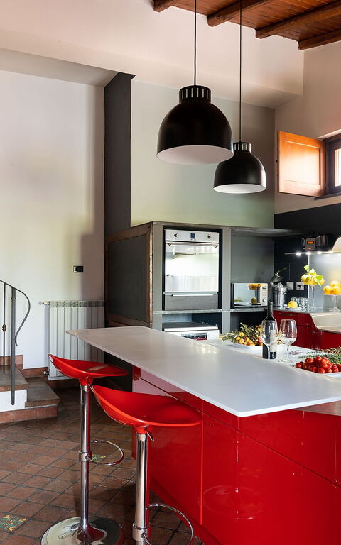 Villa Palmento Rosa: Kjøkken