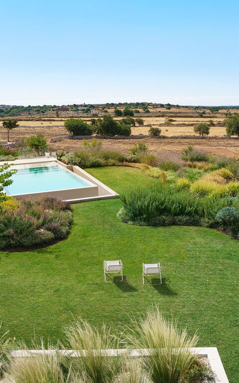 Villa Meravilla: basseng, Hage, Utendørs