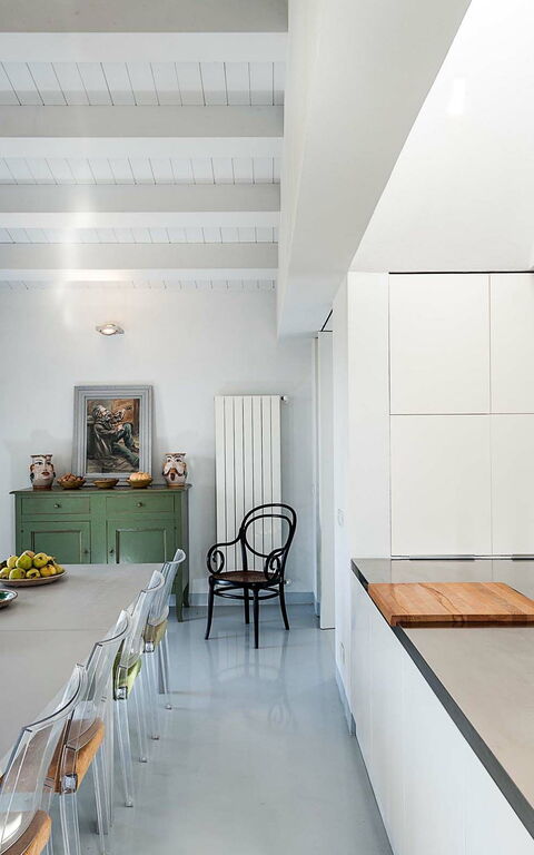 Villa Hybla: Kjøkken, Lunsjrom