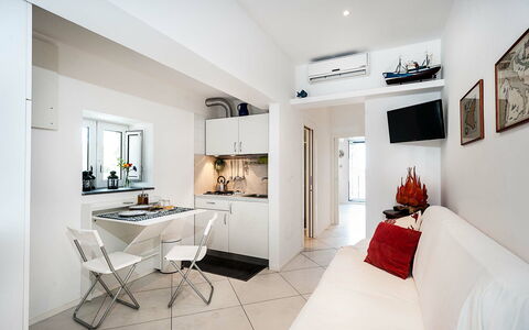 Feriebolig Conchiglia: Kjøkken, Lunsjrom, Stue