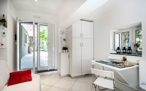 Feriebolig Conchiglia: Kjøkken, Lunsjrom, Stue