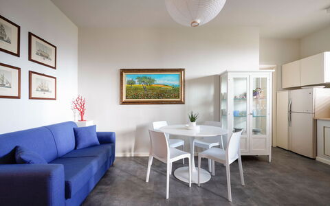 Feriebolig Corallo: Lunsjrom, Stue