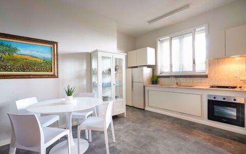 Feriebolig Corallo: Kjøkken, Lunsjrom