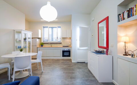 Feriebolig Corallo: Kjøkken, Lunsjrom, Stue