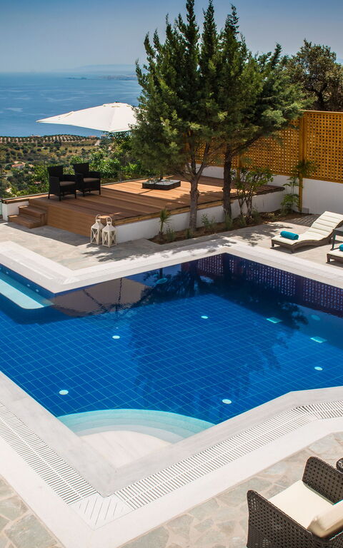 Villa Artemis: basseng, Visningar