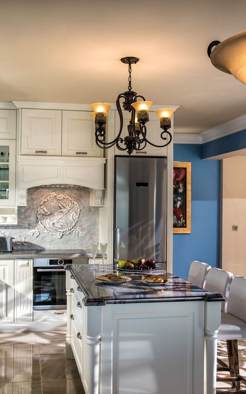 Villa Santor: Kjøkken, Lunsjrom