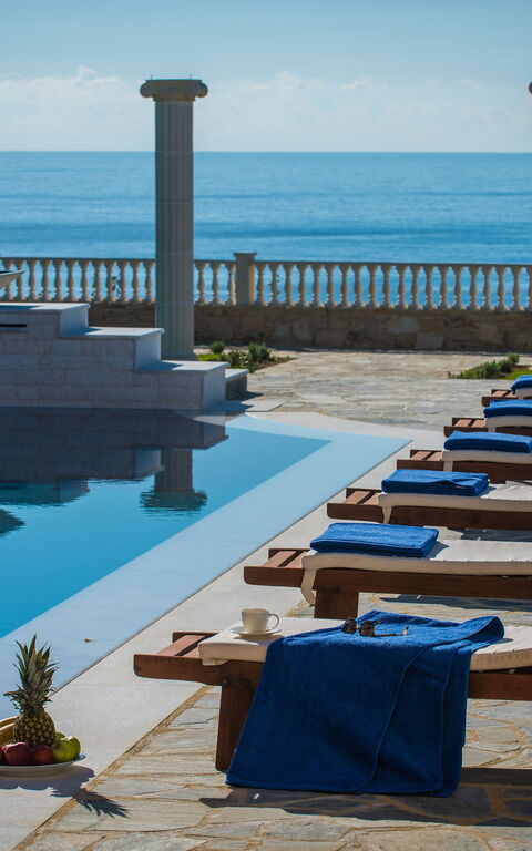 Villa Kalliste: basseng, Visningar