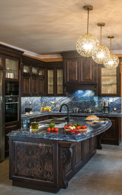 Villa Kalliste: Kjøkken, Lunsjrom