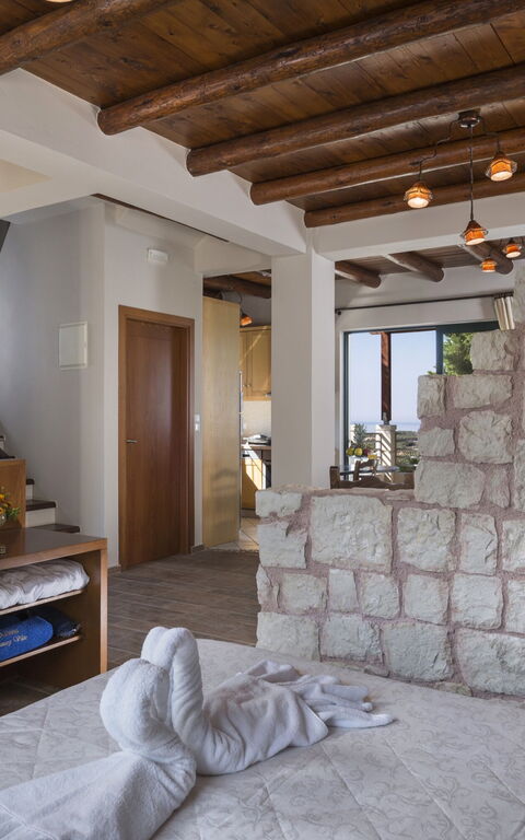 Villa Myrtia: soverom, Stue