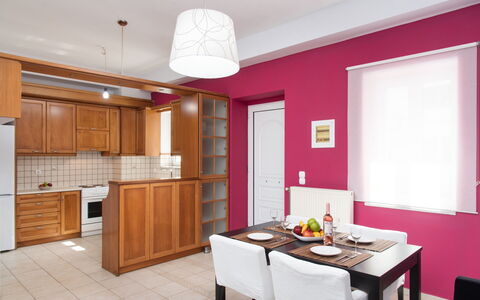 Feriebolig Aria 2: Kjøkken, Lunsjrom