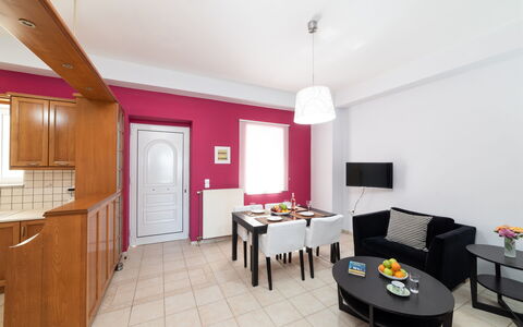 Feriebolig Aria 2: Kjøkken, Lunsjrom