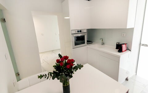 Feriebolig Aria 3: Kjøkken, Lunsjrom