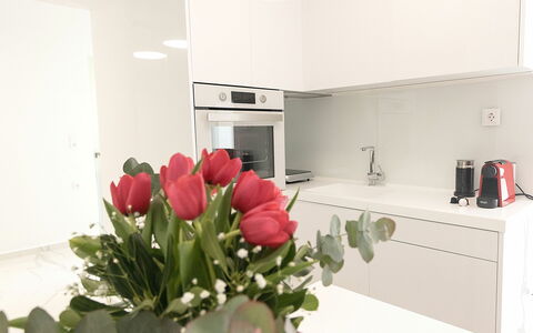 Feriebolig Aria 3: Kjøkken, Lunsjrom