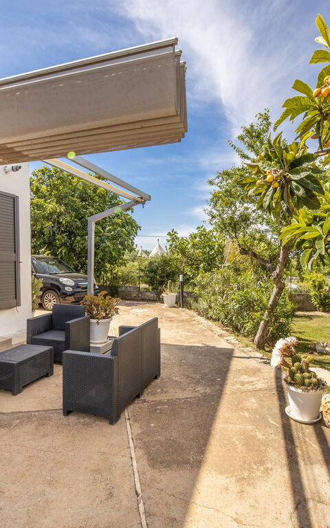 Villa Natura: Balkong / terrasse / uteplass, Eksteriør, Hage, Utendørs