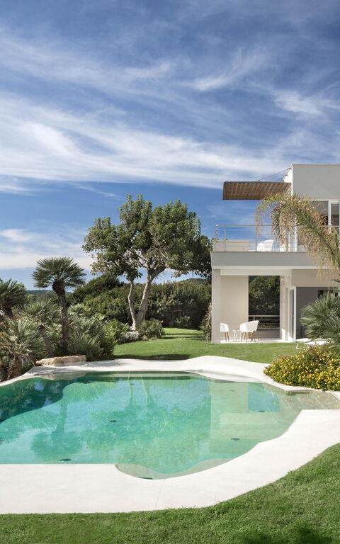 Villa Vera: Balkong / terrasse / uteplass, basseng, Hage, Visningar