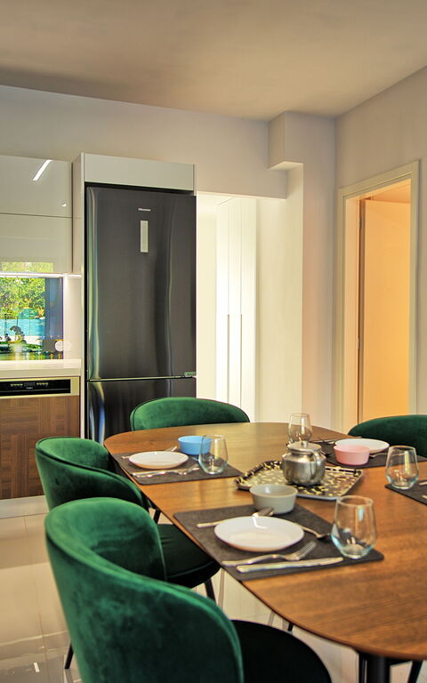 Casa Cafenio: Kjøkken, Lunsjrom