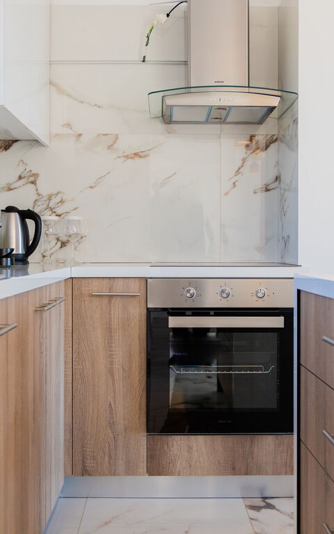 Villa Olivum: Kjøkken, Stue