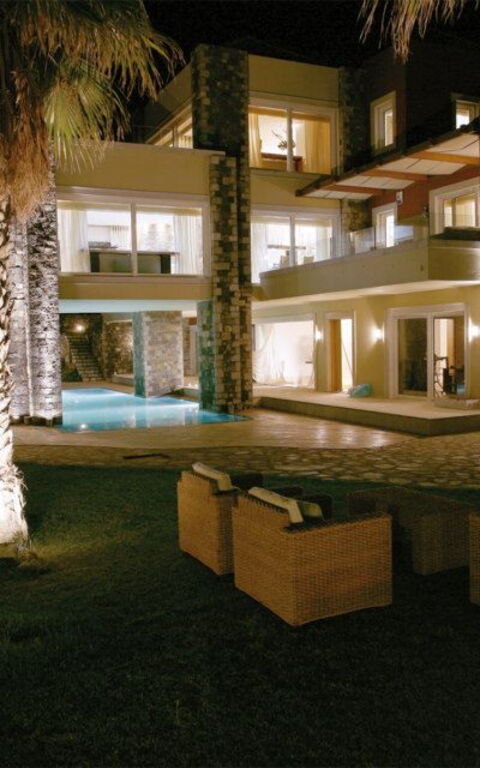 Villa Marina: Balkong / terrasse / uteplass, basseng, Eksteriør, Visningar