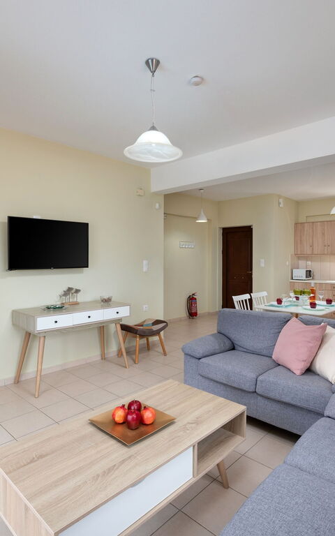 Villa Stratianna: Kjøkken, Stue