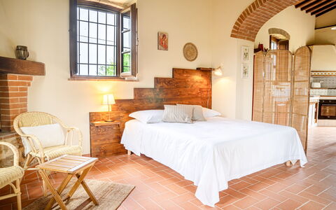 Feriebolig Capanna: soverom, Stue