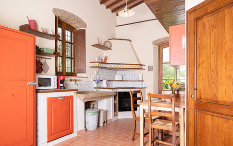 Feriebolig Capanna: Kjøkken, Lunsjrom