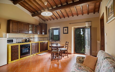 Feriebolig Cipressi: Kjøkken, Stue