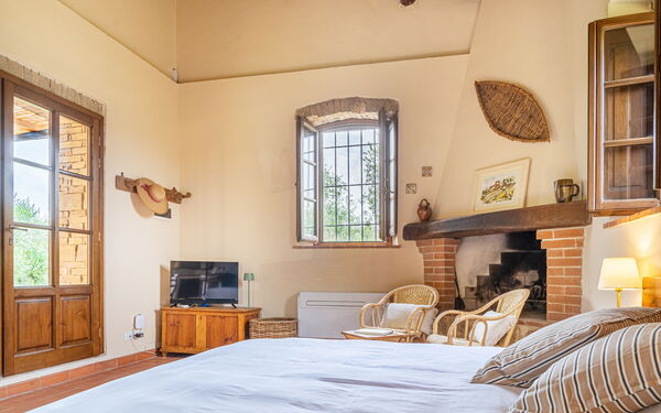 Feriebolig Capanna: soverom, Stue