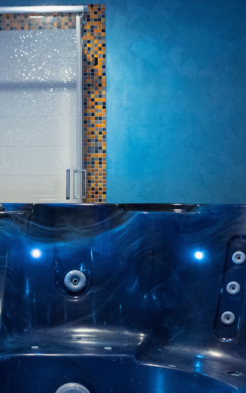 Villa Vincenzo: Baderom, boblebad