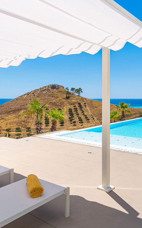 Villa Domizia: basseng, Visningar