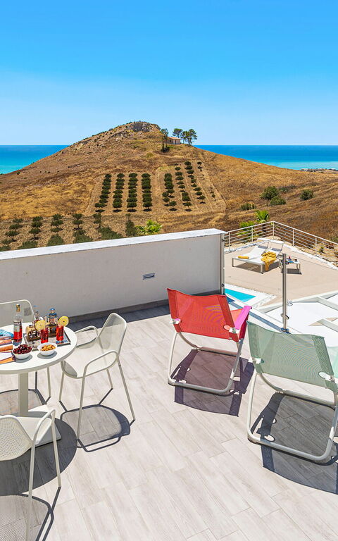 Villa Domizia: Balkong / terrasse / uteplass, Visningar