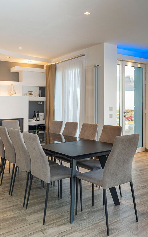 Villa Domizia: Lunsjrom