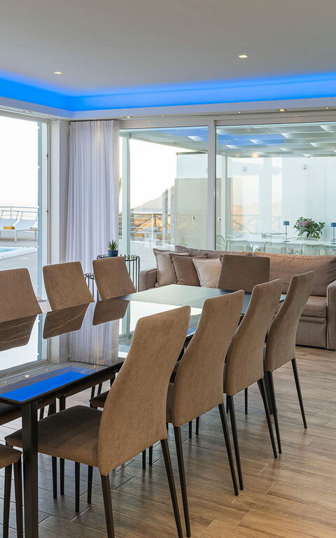 Villa Domizia: Lunsjrom, Stue