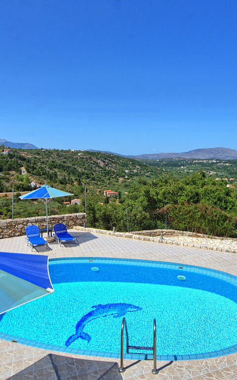 Villa Halepi: basseng, Utendørs, Visningar