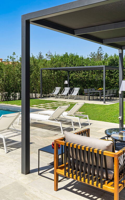 Villa Bonita: Balkong / terrasse / uteplass, basseng, Eksteriør, Hage, Utendørs