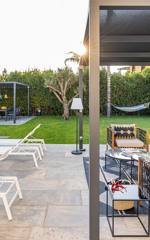 Villa Bonita: Balkong / terrasse / uteplass, Eksteriør, Hage, Utendørs